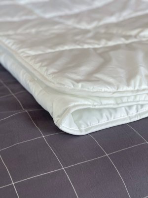 одеяло tencel bio comfort (200 × 220, tencell, волокно эвкалиптового дерева, 250 гр/м2, перкаль, 100% хлопок, белый)